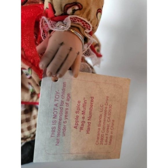 Marie Osmond Sugar and Spice Raggedy Ann RaggaMuffin Rag a Muffin Sculpted Porc - Picture 8 of 10